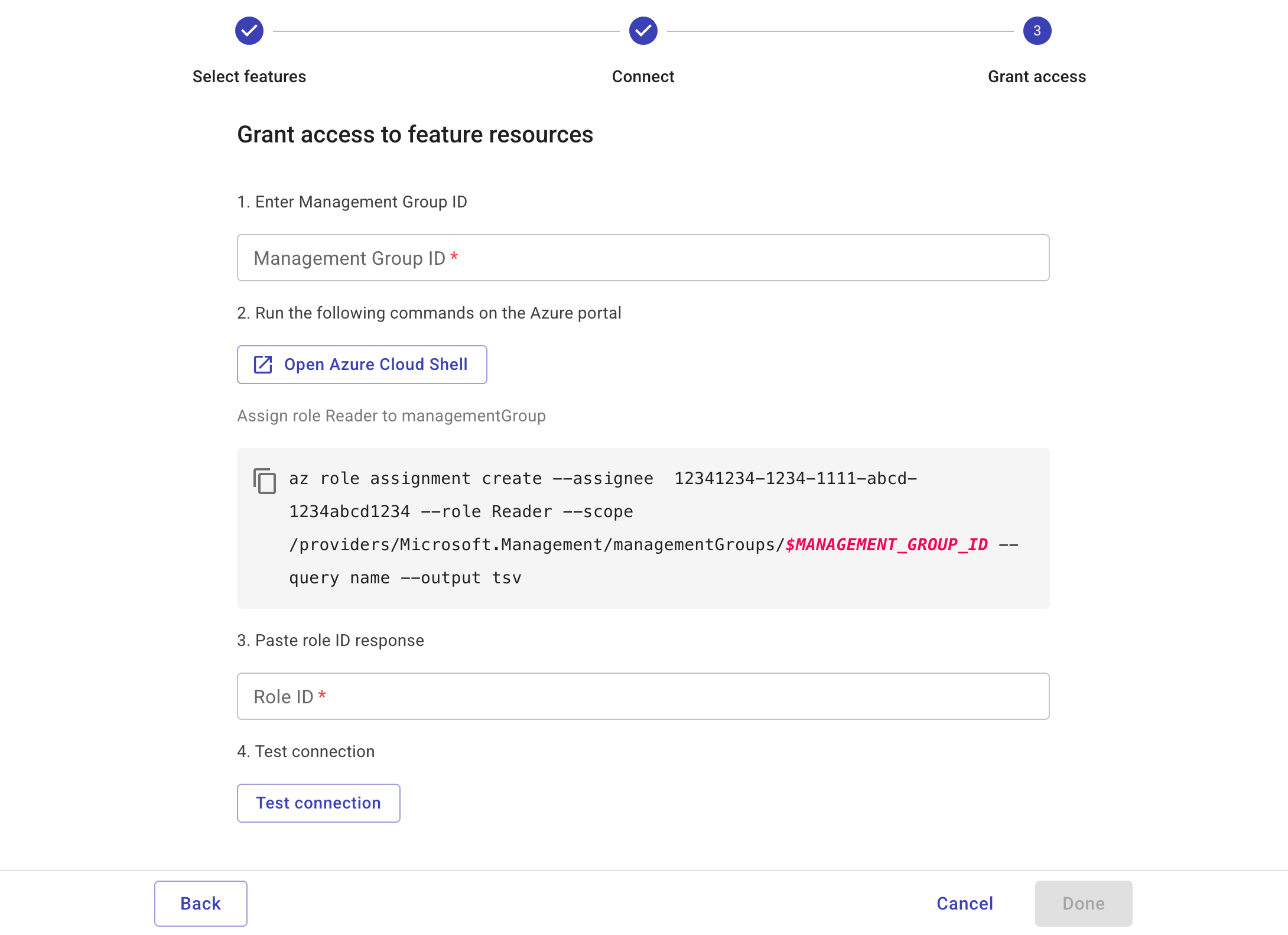Connect Azure tenant