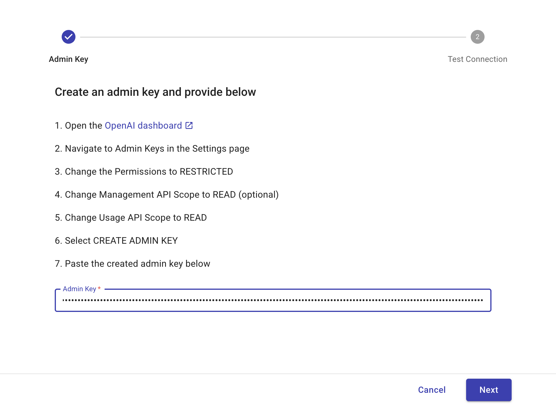 OpenAI Intelligence api key