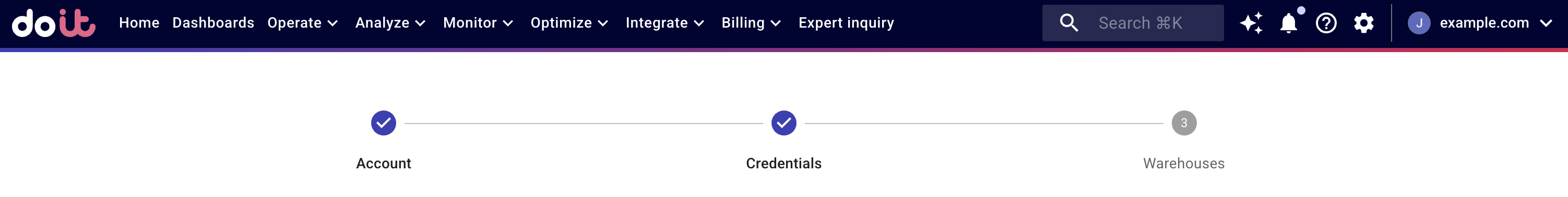 Databricks onboarding wizard