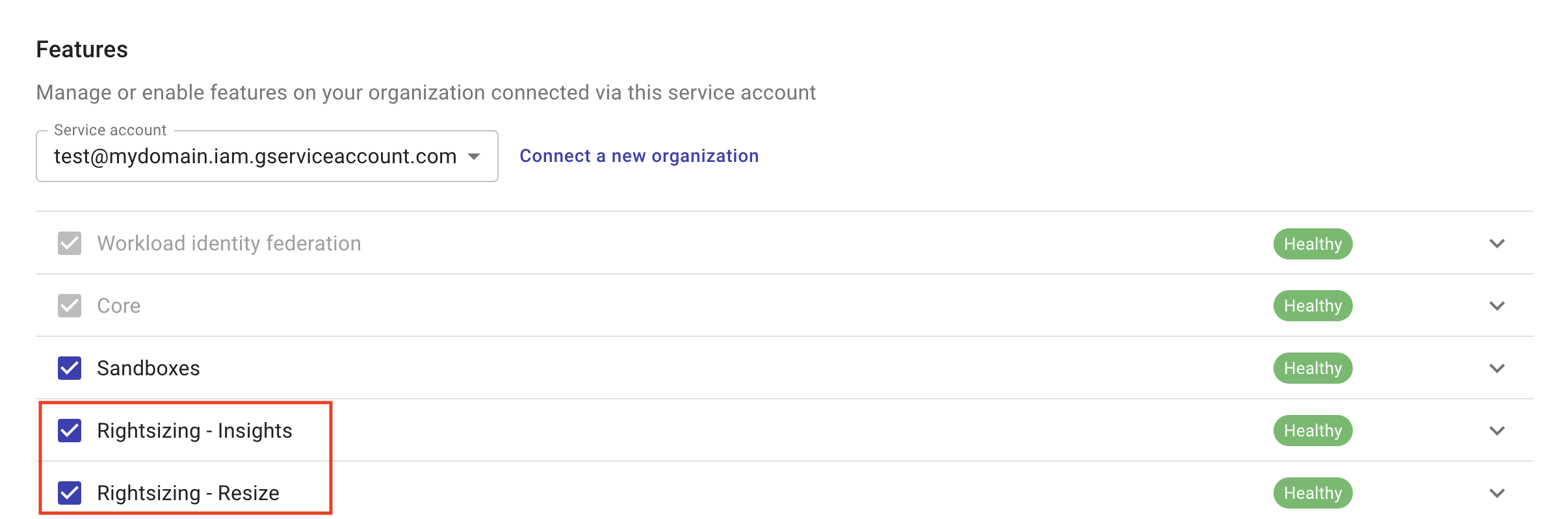 Google Cloud Recommendations widget