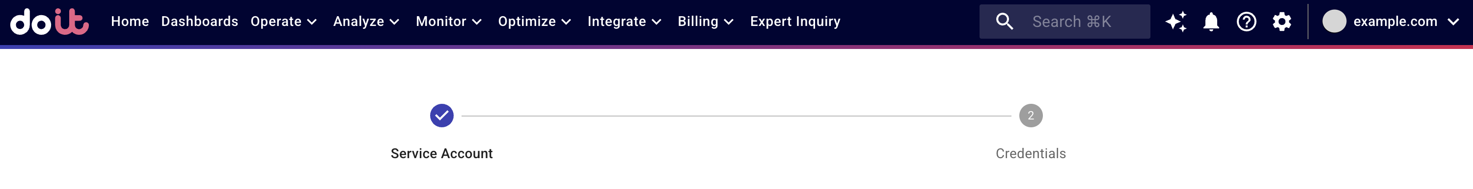 MongoDB onboarding wizard