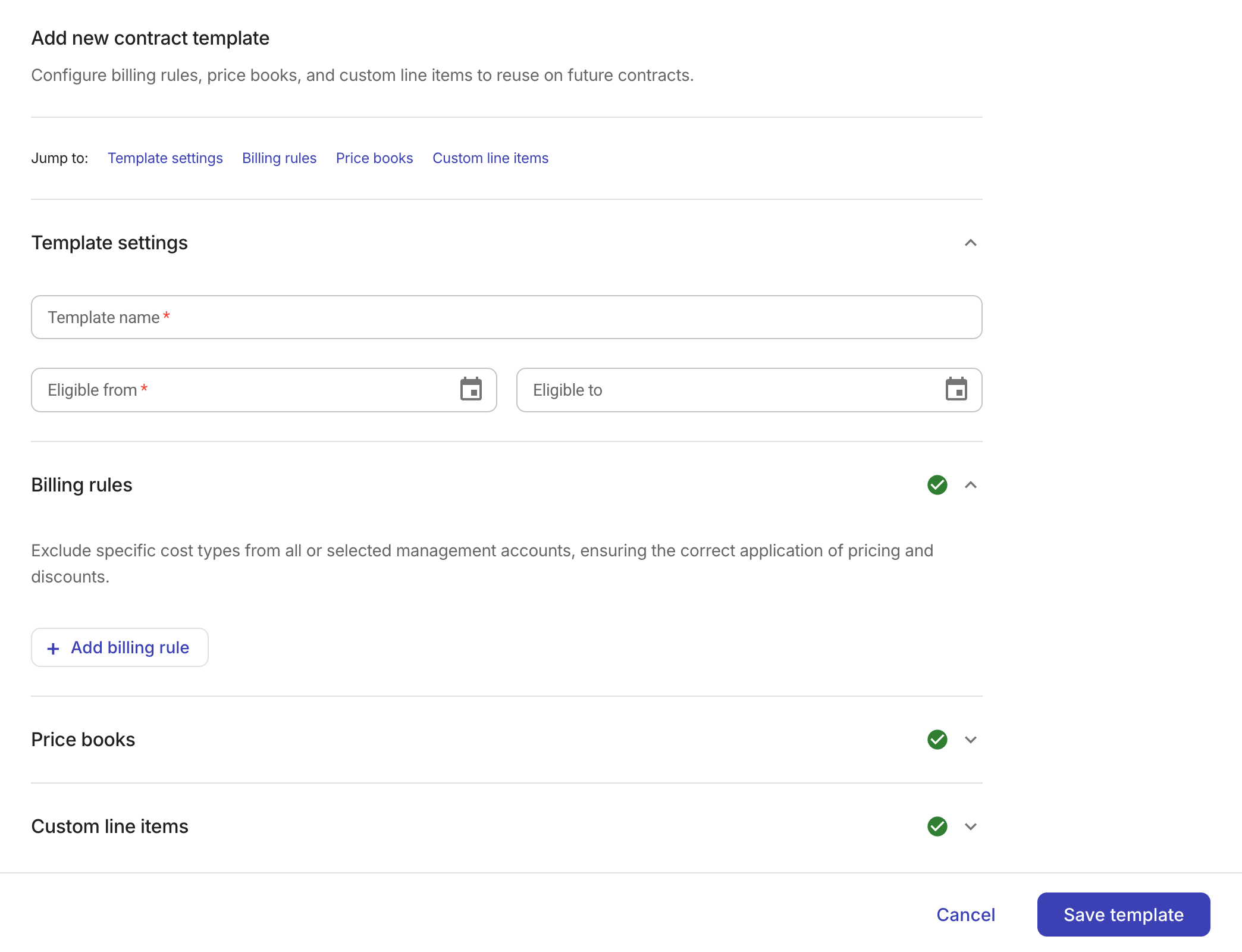Add new contract template