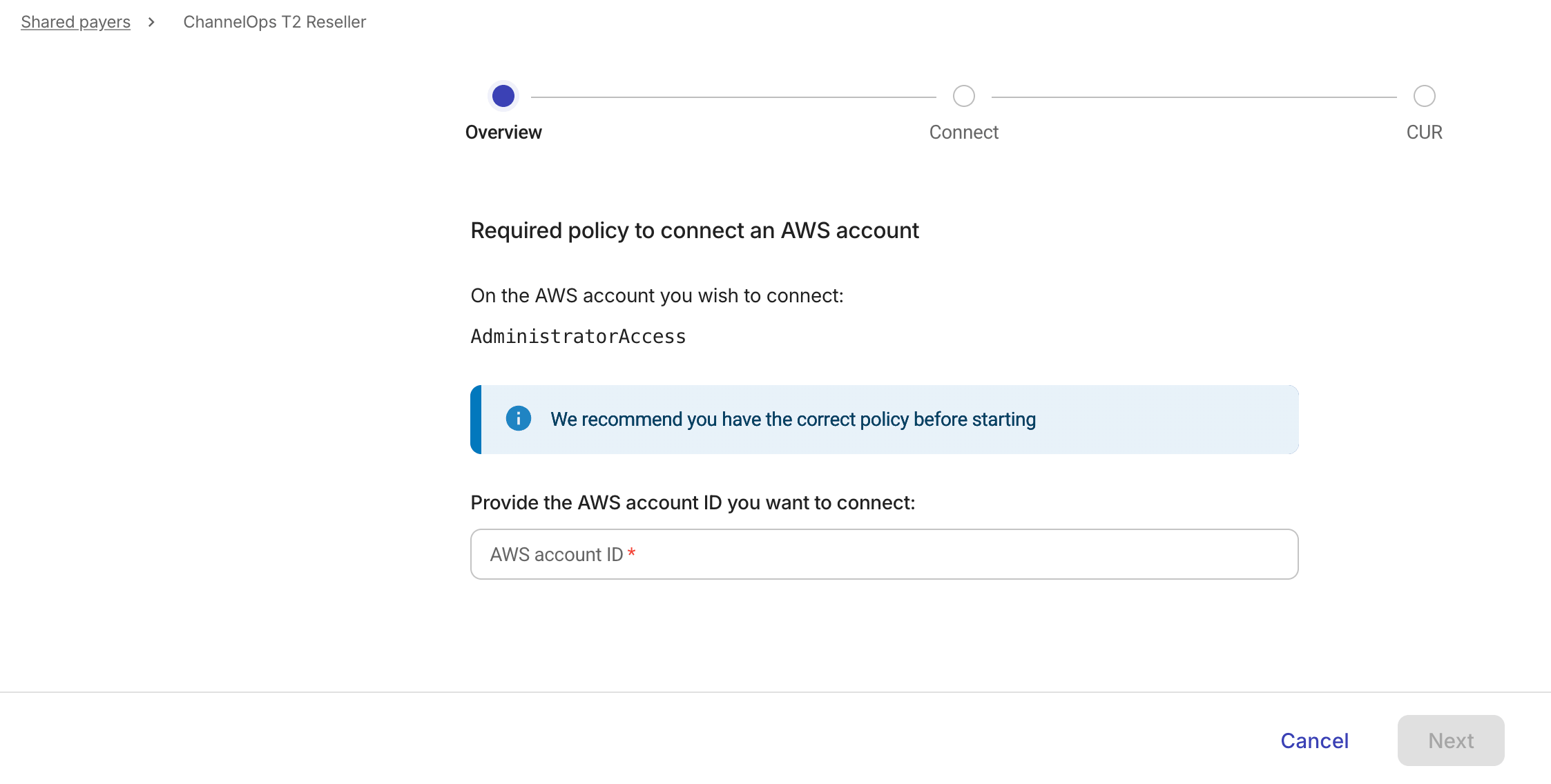 Customers - Link a new shared payer